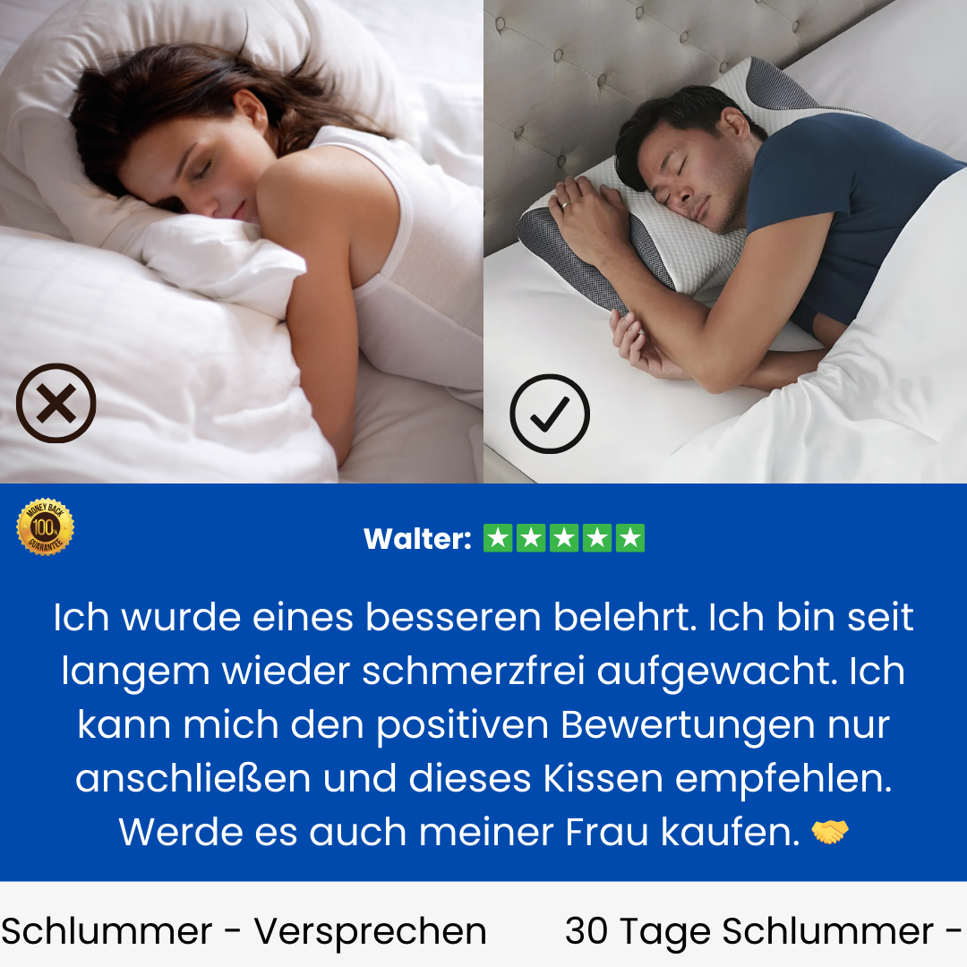 Memory Schaum Kissen Die Lösung für Nacken & Rückenschmerzen