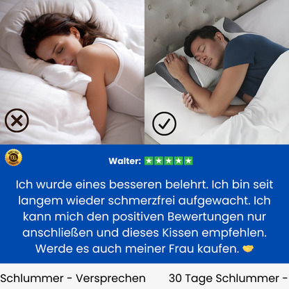 Memory Schaum Kissen Die Lösung für Nacken & Rückenschmerzen